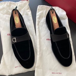 Men Velvet Andrea Salvatore Ferragamo Loafers